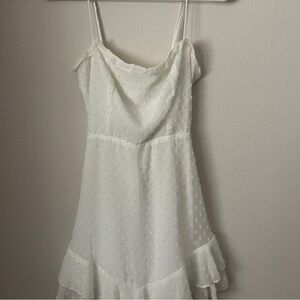 Lucy In The Sky Jianna fit and flare mini dress in white